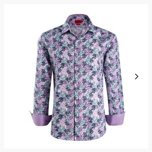 Elie Balleh Slim Fit Floral Button-Down Shirt